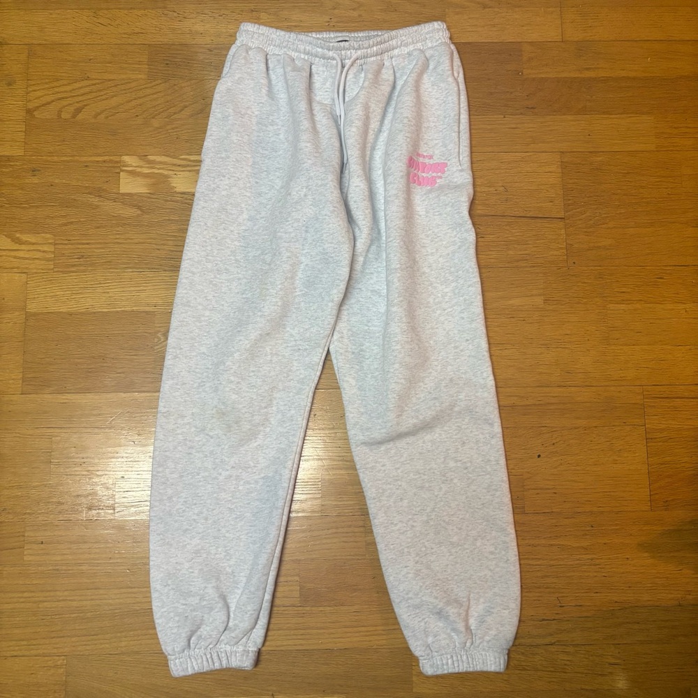 White Fox Comfort Club Preppy Streetwear Lounge Gorpcore Slouchy Sweat Pant M